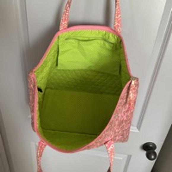 Women's Vera BradleyTote Bag Large Pink - Picture 6 of 10